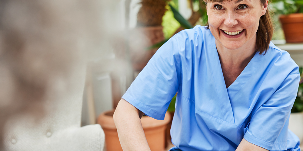 Profesional sanitario sonriente. Profesional sanitario sonriente.